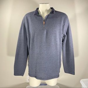 G.H. Bass & Co. 1/4 Zip Light Blue XL Pullover